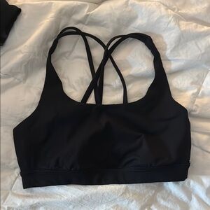 Lululemon Black Racerback Sports Bra - barely used